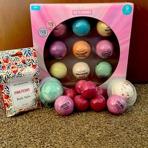 Bath Bomb/Bath Salt Set